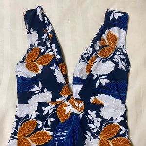 Floral one piece swim